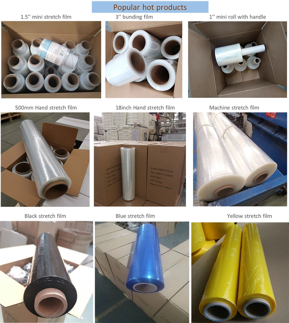 Factory Film Stretch Shrink Wrap/Plastic Film/Stretch Film for Pallet Wrapping