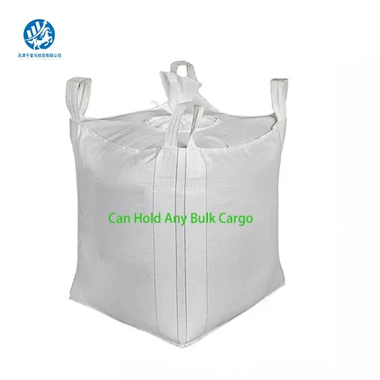 Big Bag mit hoher Kapazität, 1000 kg, Top-Füllung, Randverpackung, Lagerung, PP Jumbo FIBC Big Bag